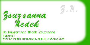 zsuzsanna medek business card